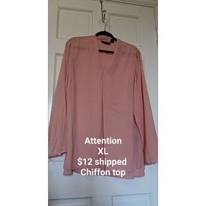 Pink Chiffon Top